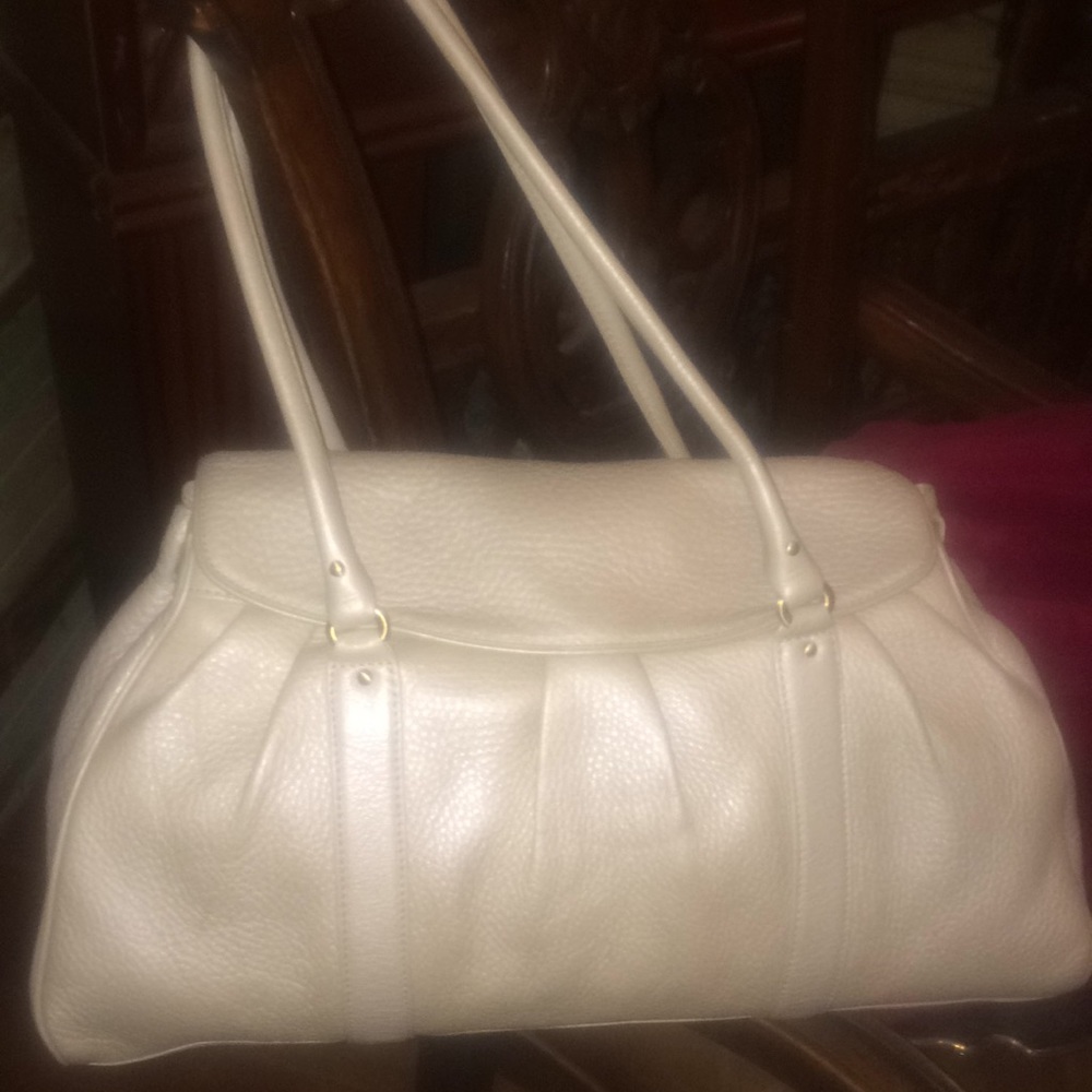 Cole Haan Champagne LARGE handbag- all leather.